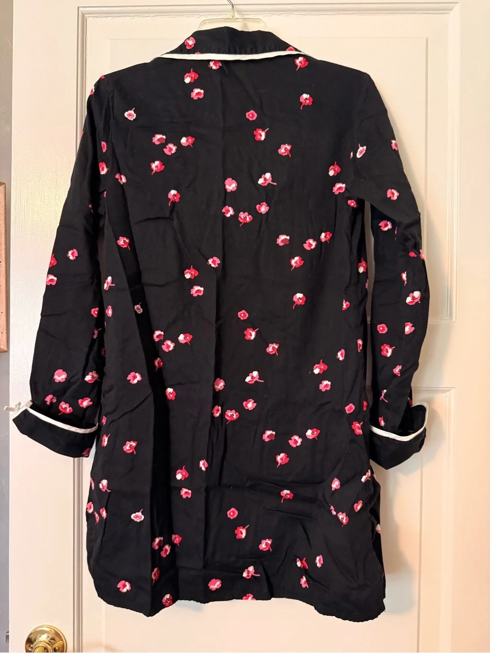 kate spade Black Floral robe with flowers